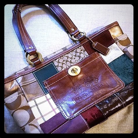 vintage patchwork coach bag